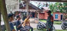 Babinsa Koramil 06/Merbau Tingkatkan Kebersamaan di Kampung Pancasila
