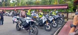 Gunakan Moge, Kapolda Riau Bak Bikers saat Kunker ke Inhil