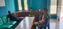Babinsa Koramil 06/Merbau Ajak Warga Kampung Pancasila Jaga Kebersihan dan Kerukunan