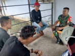 Babinsa Koramil 06 Merbau Perkuat Sinergitas dengan Staf Kelurahan Teluk Belitung