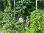 Praka Rahmad dan Praka Gulo Laksanakan Patroli Rutin Untuk Cegah Kebakaran Hutan