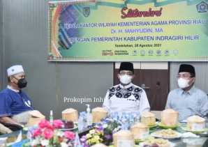 Bupati bersama Wabup Inhil Silaturahmi Bersama Kakanwil Kemenag Riau