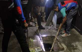 TRC DPKP Inhil Evakuasi Ular Sanca Batik Berukuran 4 Meter