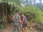 Wujud Kepedulian Lingkungan, Babinsa Koramil 06/Merbau Ingatkan Bahaya Pembakaran Lahan