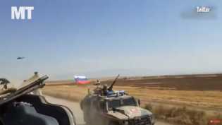 Saling Gasak di Suriah, Ini Momen Menegangkan Mobil Militer AS dan Rusia