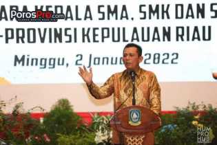 Gubernur Menggelar Silaturahmi Dengan Kepala Sekolah Tingkat SMA Se-Provinsi Kepri