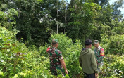 Cegah Karhutla, Babinsa Koramil 06/Merbau Laksanakan Patroli dan Sosialisasi di Desa Selat Akar