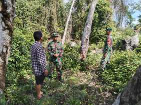 Melalui Babinsa, Koramil 06/Merbau Melaksanakan Giat Cegah Karhutla