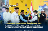 Dari EHA Provinsi Riau, Wabup H.Syamsuddin Uti Lepas 373 orang JCH 1444 H Asal Inhil Menuju Emberkasi BTH
