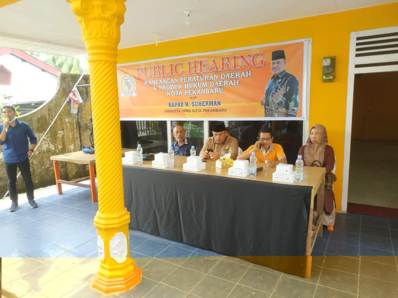 Sebagai Anggota DPRD Kota Pekanbaru, Suherman Sosialisasikan Perda di Dapil IV
