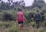 Pratu Hutagalung Ajak Warga Desa Batang Meranti Peduli Bahaya Karhutla