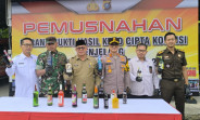 Polres Inhil Musnahkan Barang Bukti dan Sampaikan Laporan Kinerja 2024