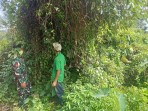 Rutin Susuri Semak dan Lahan Gambut, Babinsa Koramil 06/Merbau Antisipasi Karhutla