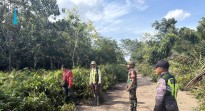 Patroli Babinsa Fokus Pantau Lahan Kosong dan Sumber Air di Desa Mengkirau