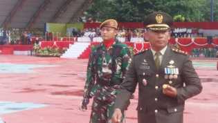 Dandim 0320/Dumai Pimpin Upacara Sempena HUT TNI Yang ke 77
