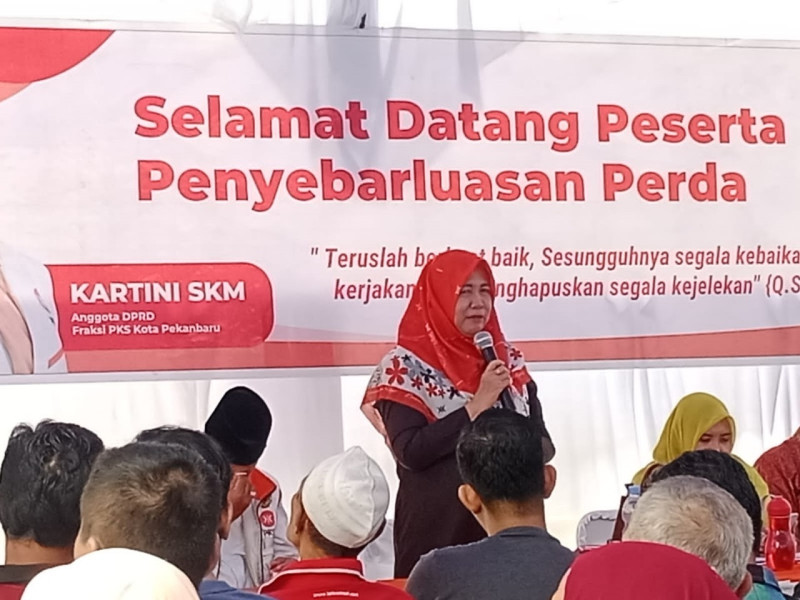 Anggota DPRD Kartini Taja Penyebarluasan Perda Kota Pekanbaru, Kali ini tentang Fasilitasi P4GN