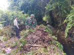 Cegah Karhutla, Personil Koramil 06 Merbau Laksanakan Monitoring Wilayah