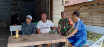 Babinsa Serda Syahrul Ajak Warga Kepulauan Meranti Lestarikan Pancasila
