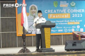 Bupati Inhil Drs. H. Muhammad Wardan, MP Menyambut Baik, Atas Dilaksanakannya Creative Corner Festival
