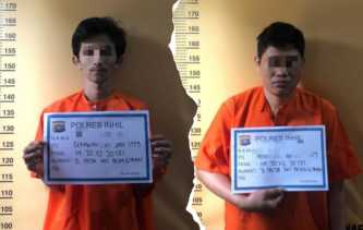 Terlibat Narkoba, 2 Pria Ditangkap Polsek Pelangiran