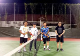Jalin silaturahmi Kejati Riau Bermain Tenis Lapangan Bersama di Inhil
