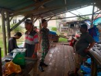 Babinsa Koramil 06/Merbau Komsos di Kampung Pancasila, Tekankan Nilai-Nilai Kebangsaan