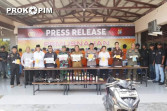 Bupati Inhil Hadiri Press Release Dan Pemusnahan Barang Bukti Hasil Tindak Pidana Dalam Rangka Menghadapi Bulan Ramadhan