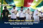 Bupati didampingi Wabup lepas 78 Peserta Pawai Takbir Sambut Hari Raya Idul Fitri 1444 H / 2023 M