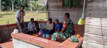 Babinsa Koramil 06/Merbau Dorong Masyarakat Kampung Pancasila Amalkan Nilai Kebangsaan