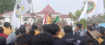 Demo ke DPRD Inhil, Massa Protes dari Kasus Rempang hingga Limbah Pabrik Sagu