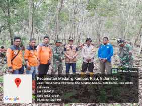 BPBD Provinsi Riau Tinjau Langsung Lokasi Karhutla di Dumai