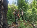 Babinsa Serda Aldo Pimpin Patroli Karhutla di Desa Selat Akar, Tekankan Bahaya Pembakaran Hutan