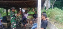 Babinsa Serda C. Silalahi Bangkitkan Kembali Nilai Pancasila di Kampung Teluk Belitung