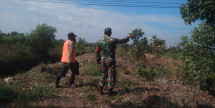 Serka Supriadi Patroli di Daerah Rawan Karhutla