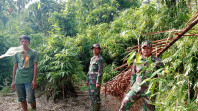 Babinsa Koramil 06/Merbau Intensifkan Patroli Karhutla Untuk Cegah Kebakaran Hutan