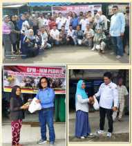 Sempena Hari Sumpah Pemuda dan Jumat Berkah, GPM-IKM Dumai Berikan Ratusan Paket Sembako