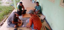 Menjaga Nilai Pancasila, Babinsa Koramil 06/Merbau Gelar Komsos di Teluk Belitung