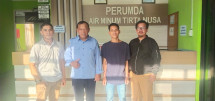Ketua KNPI Dan Sekretaris KNPI Midai Sirahturahmi Ke Kantor PDAM Natuna