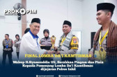 Wabup Inhil H.Syamsuddin Uti, Serahkan Piagam dan Piala Kepada Pemenang Lomba Da'i Kamtibmas dijajaran Polres Inhil