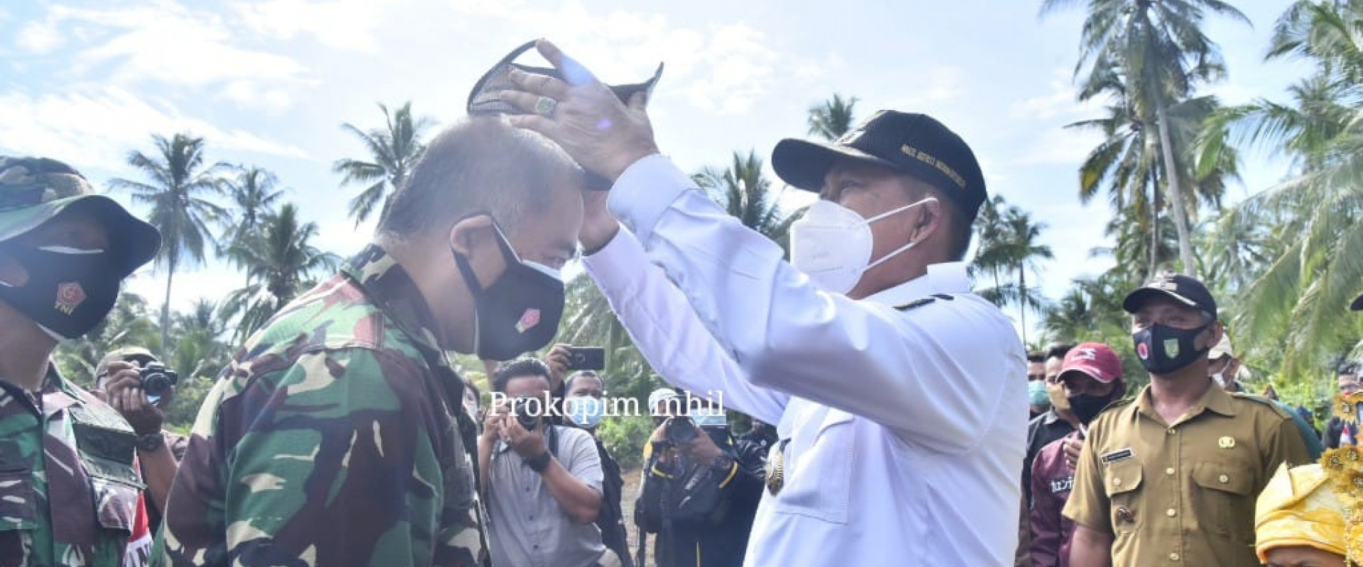 Wabup Inhil Sambut Kedatangan Tim Wasev dari Mabes TNI