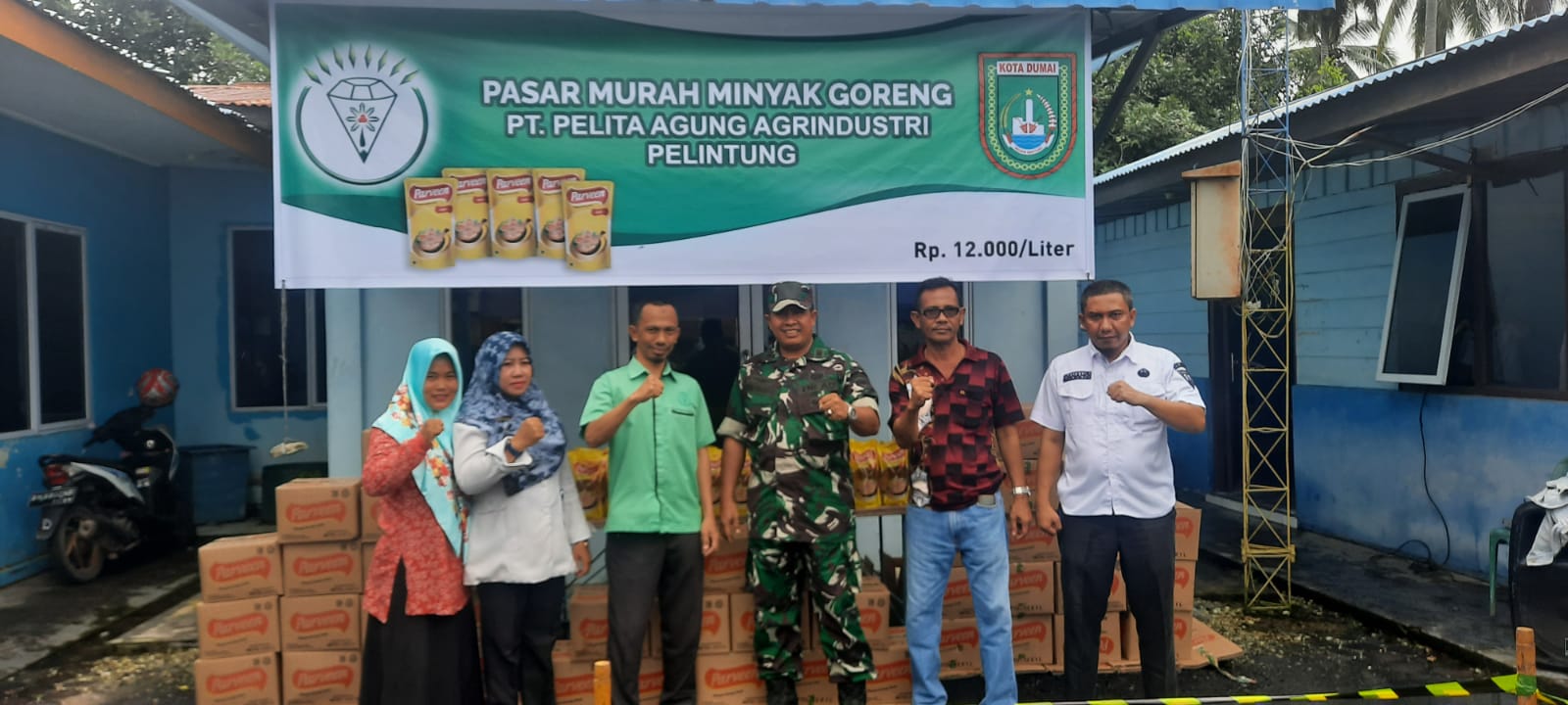 Pelda Hendrianto Bantu PT PAA Laksanakan Operasi Pasar Minyak Goreng Murah