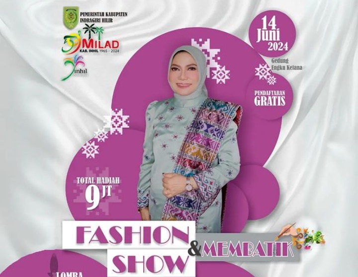 Disparporabud Inhil Bakal Selenggarakan Lomba Fashion Show Wastra & Membatik