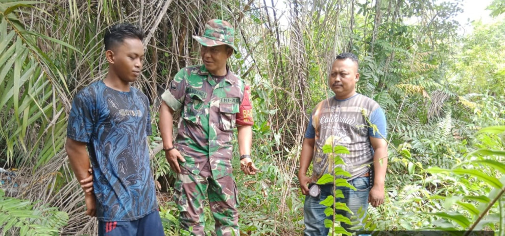 Serda Bambang Melaksanakan Patroli Cegah Karhutla