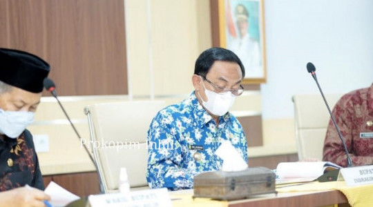 Pemkab Inhil Gelar Rapat Realisasi Fisik dan Keuangan Tahun 2021