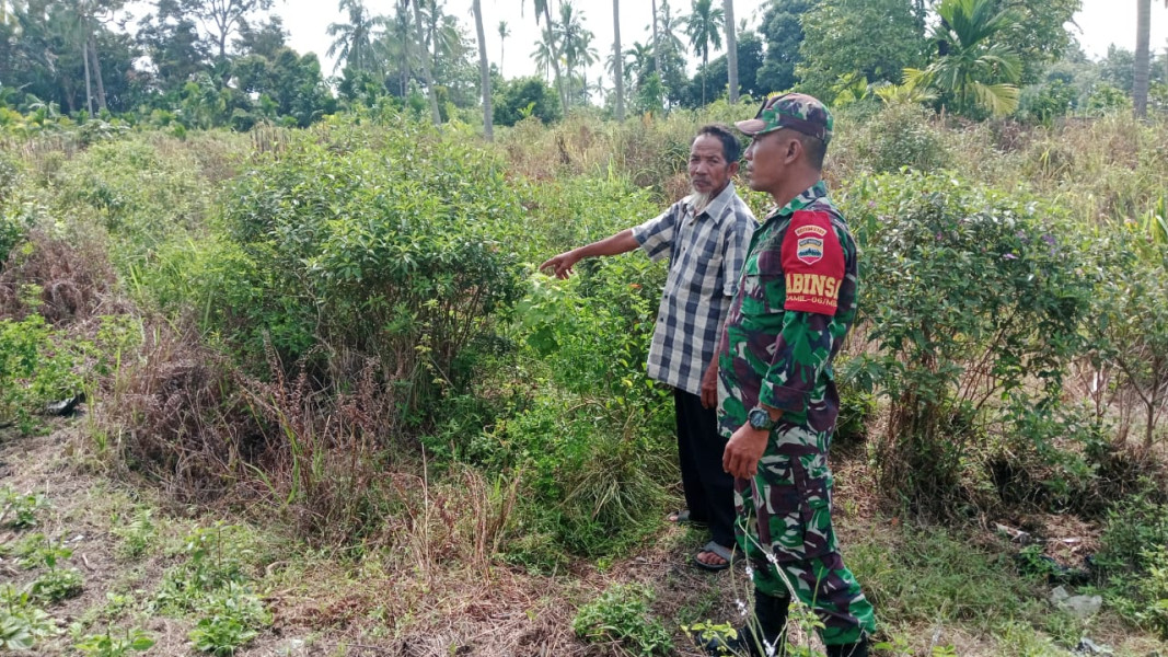 Patroli di Lokasi Rawan Karhutla, Sertu Muzainudin Ingatkan Masyarakat