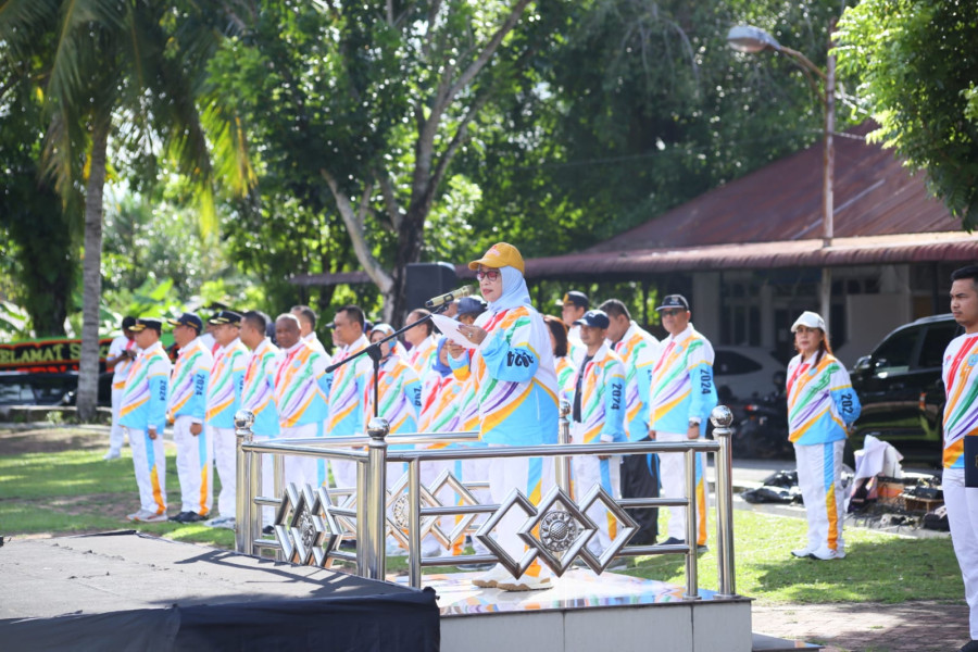 Haornas, Plt Bupati Labuhanbatu Bacakan Pidato Menteri Pemuda Dan Olahraga