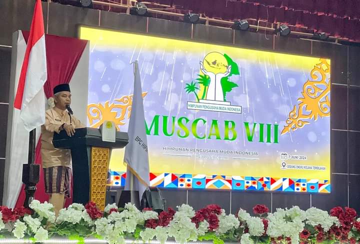 Muscab HIPMI Kabupaten Inhil, Pj Bupati Herman : Pemerintah Daerah Siap Menjadi Mitra Strategis Bagi Pengusaha Muda