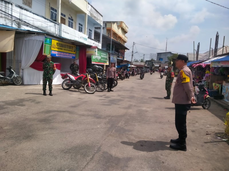 Sinergitas TNI-Polri Jaga Keamanan Lebaran 1446 H di Pos Pam Teluk Belitung