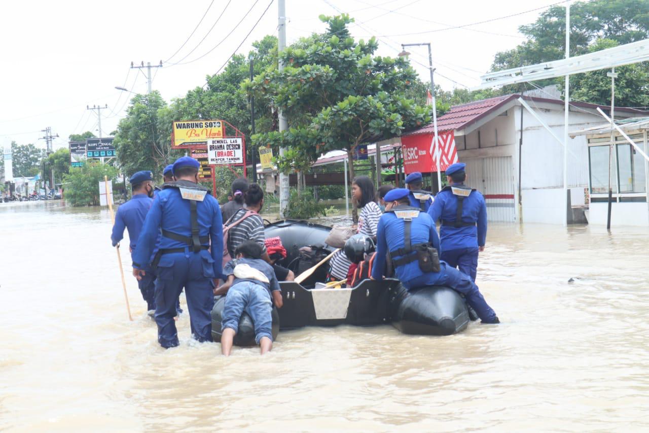 Tim Diturunkan Evakuasi Warga Terdampak Banjir