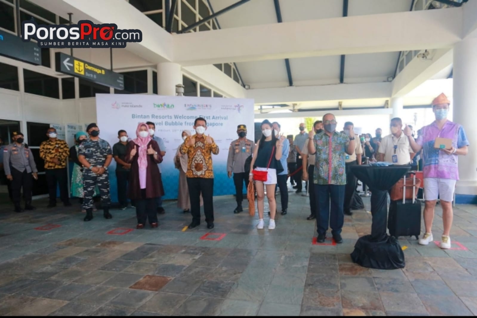 Gubernur Ansar Sambut Wisman Perdana  di Bintan Dengan Skema Travel Bubble
